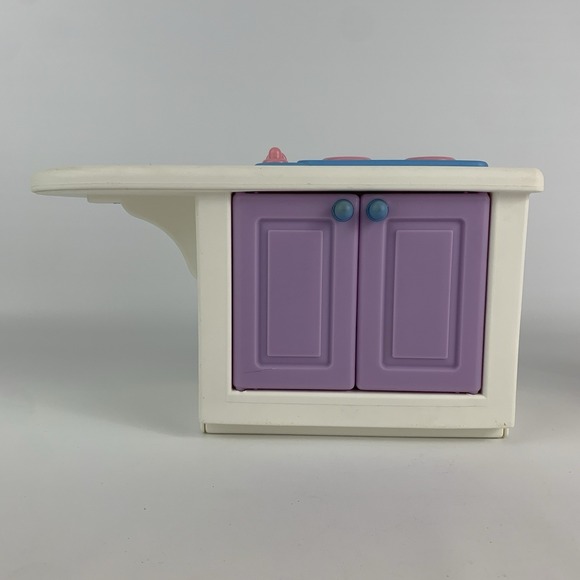 Vintage Little Tikes Refrigerator Sink Stove Stools My Size Barbie Dollhouse Set - Picture 12 of 16